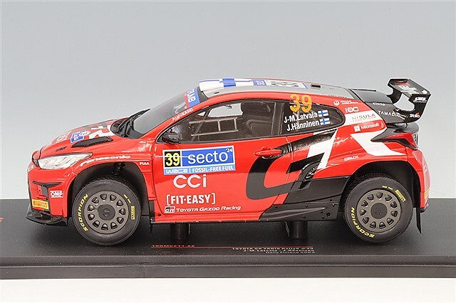 ixo 1/18 GRヤリス 2024 ラリーフィンランド #69 1:18 Scale - TOYOTA GR YARIS Rally2 #1 C.Ingram - A