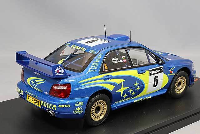 ☆ イクソ 1/24 スバル インプレッサ S7 WRC 2001 グレートブリテン ラリー #6 P.ソルベルグ/P.ミルズ