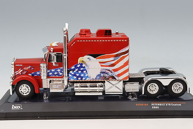 イクソ 1/43 ピータービルト 379 カスタム 2022 レッド