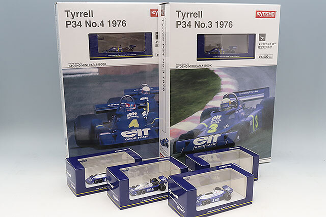 宮沢模型流通限定 京商 ミニカー&ブック 1/64 タイレル P34 全6種