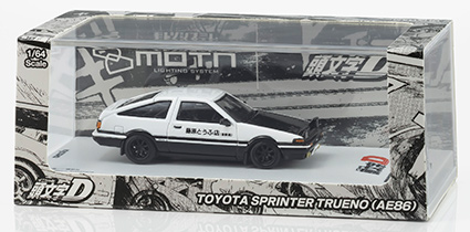☆予約品☆ 京商 1/64 頭文字D トヨタ スプリンター トレノ(AE86) LED搭載