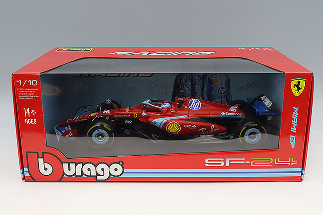 ブラゴ 1/18 フェラーリ SF-24 マイアミGP 2024 #16 C.ルクレール