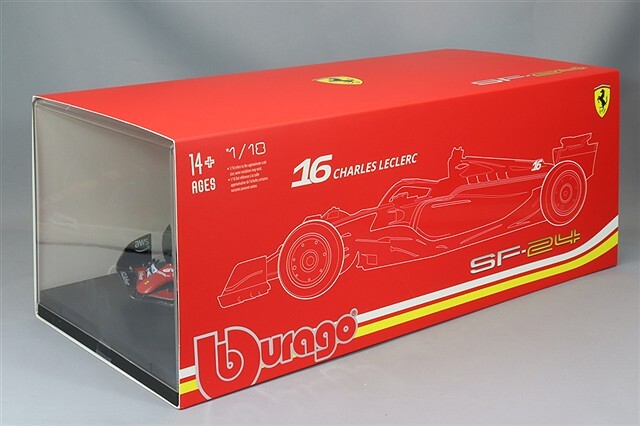 ブラゴ 1/18 フェラーリ SF-24 2024 F1 #16 C.ルクレール ドライバー付