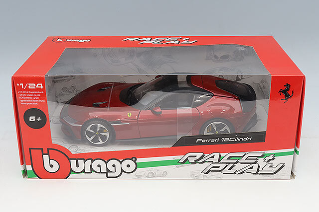 ブラゴ 1/24 フェラーリ ドーディチ チリンドリ レッド