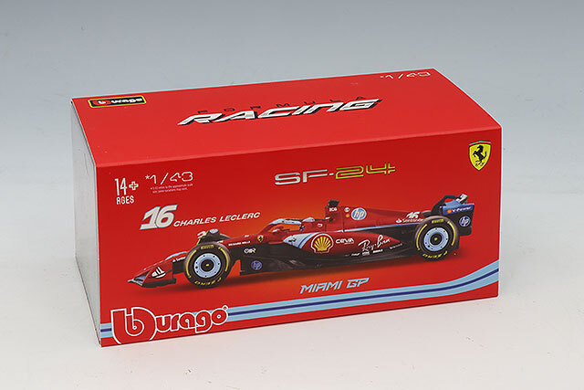 ブラゴ 1/43 フェラーリ SF-24 マイアミGP 2024 #16 C.ルクレール