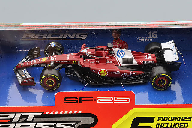 ブラゴ 1/43 フェラーリ PIT PASSセット SF-25 #16 C.ルクレール