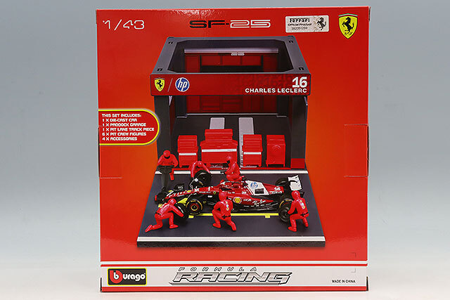 ブラゴ 1/43 フェラーリ PIT PASSセット SF-25 #16 C.ルクレール