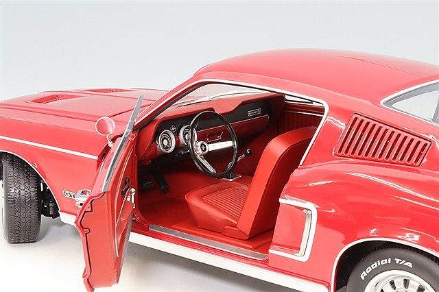 KKスケール 1/12 フォード マスタング GT ファストバック 1968 レッド