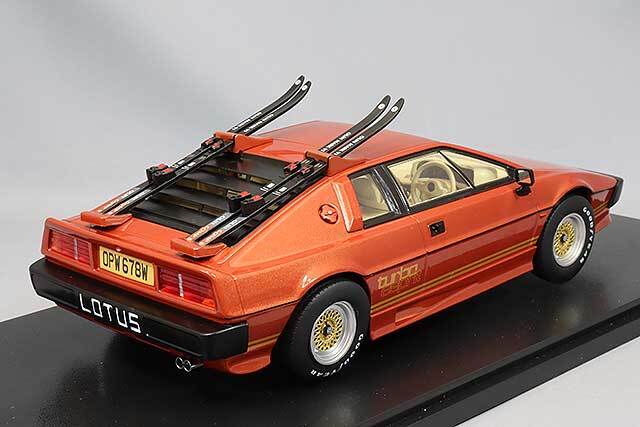 KKスケール 1/18 ロータス エスプリ ターボ 1981 スキー板付 カッパー  