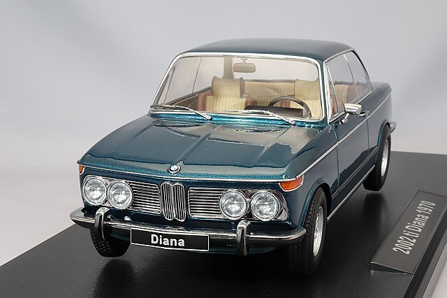 KKスケール 1/18 BMW 2002 ti Diana 1970 ターコイズメタリック