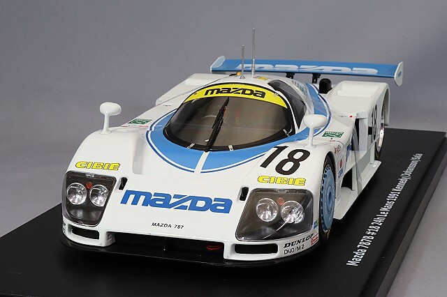 KKスケール 1/18 マツダ 787B 1991 ルマン24H 6位 #18 D.ケネディ/S  