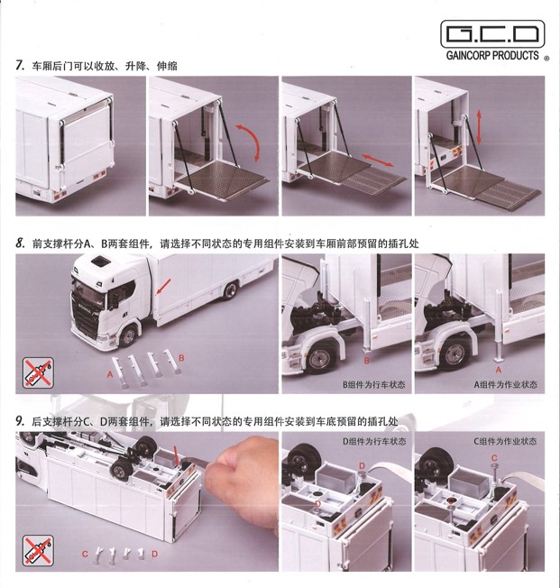 GCD 1/64 スカニア S 730 左ハンドル レッド