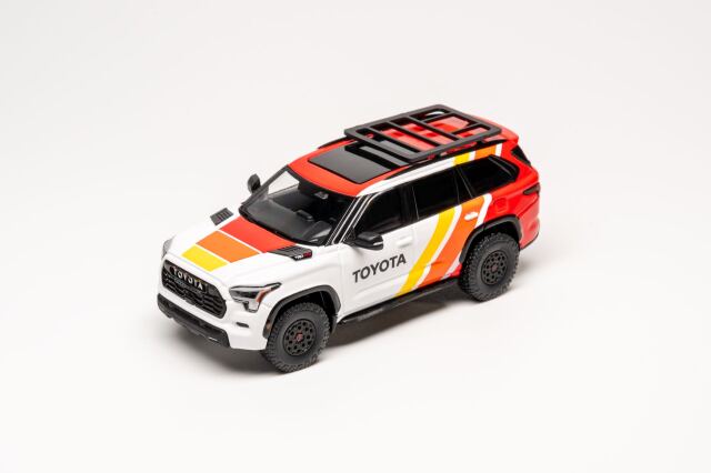 ☆予約品☆ GCD 1/64 トヨタ セコイア TRD PRO ホワイト/TRDデコレーション