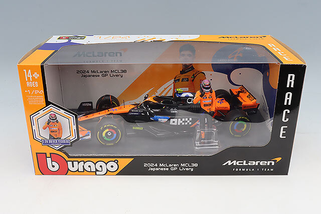 ブラゴ 1/24 マクラーレン F1 チーム MCL38 F1 2024 日本GP #4 L
