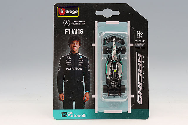 ブラゴ 1/64 メルセデス-AMG ペトロナス F1チーム FW16 2025 #12 K