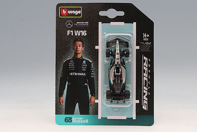 ブラゴ 1/64 メルセデス-AMG ペトロナス F1チーム FW16 2025 #63 G