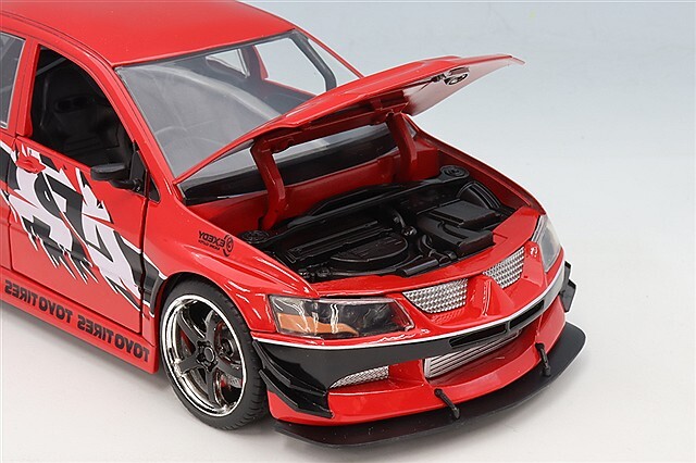 JADA 1/24 三菱 ランサー エボリューション IX レッド 