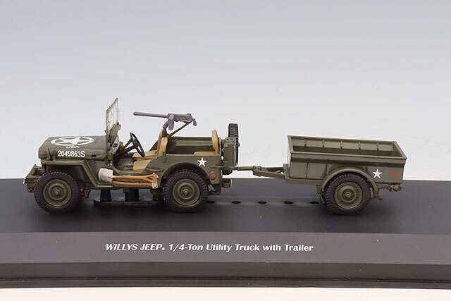 Militaria 1/43 ウィリス ジープ 1/4トン アメリカ軍