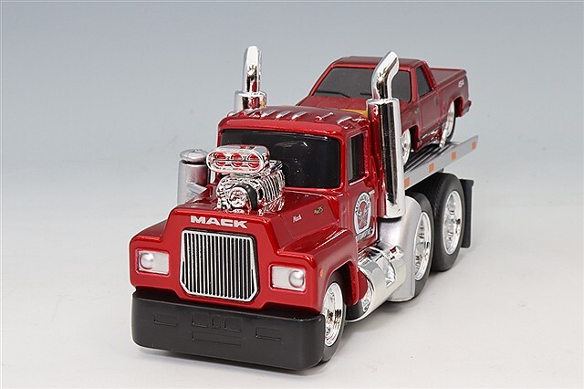 マイスト 1/64 MT 1980 マック R685ST フラットベッド & 1993 シボレー