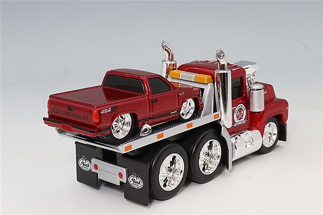 マイスト 1/64 MT 1980 マック R685ST フラットベッド & 1993 シボレー