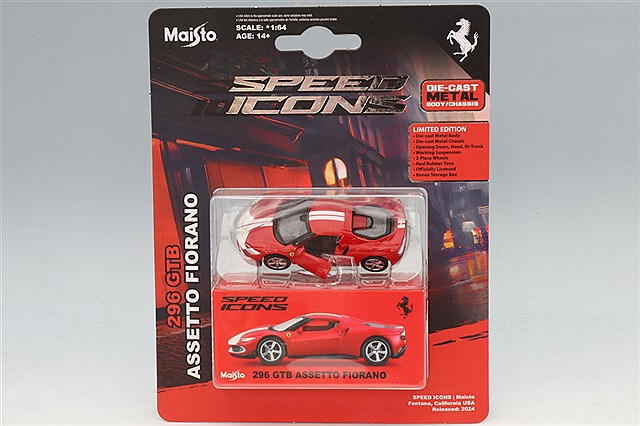 マイスト スピードアイコンシリーズ 1/64 フェラーリ 296 GTB アセット