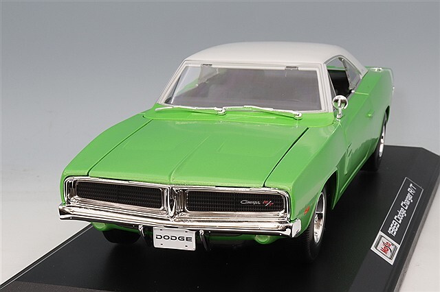 マイスト 1/18 1969 ダッジ チャージャー R/T グリーン/ホワイト
