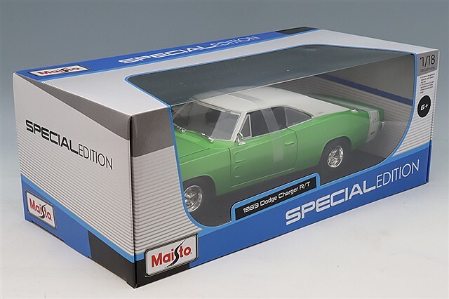 マイスト 1/18 1969 ダッジ チャージャー R/T グリーン/ホワイト
