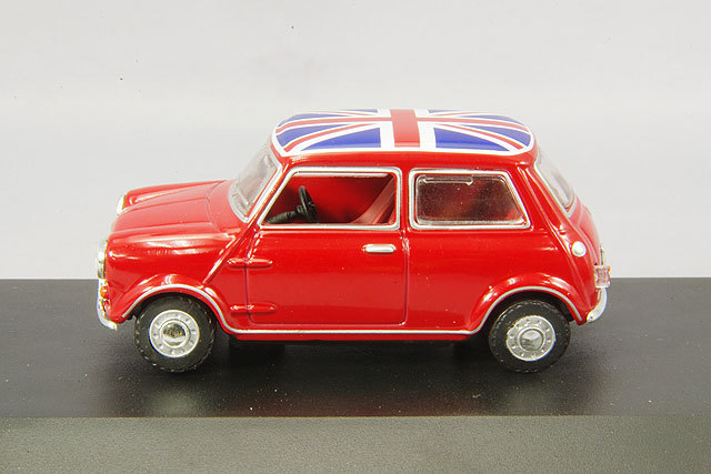 OXFORD 1/43 オースチン ミニ タータンレッド/ユニオンジャック