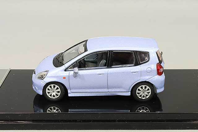 GCD 1/64 ホンダ フィット GD 右ハンドル ライトブルー