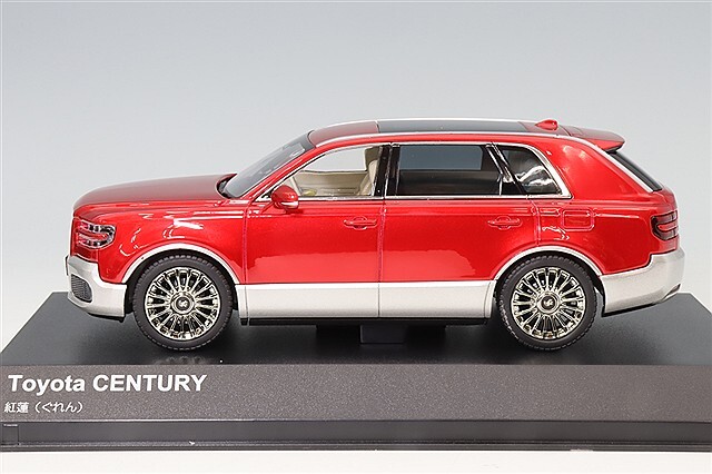 京商 1/43 トヨタ センチュリー 紅蓮(レッド/シルバー)/フロマージュ内装