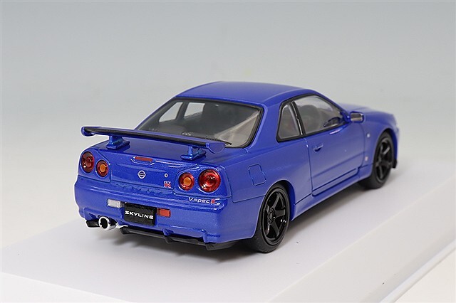 京商 1/43 日産 スカイライン R34 GT-R V-specII ベイサイドブルー