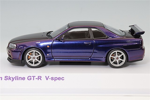 京商 1/43 日産 スカイライン R34 GT-R V-spec ミッドナイトパープルIII