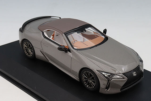 京商 1/43 レクサス LC500 コンバーチブル ピナクル ニュートリノグレー