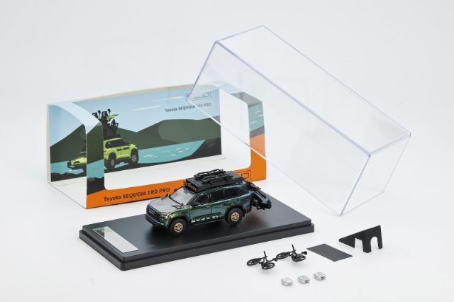 ☆予約品☆ GCD 1/64 トヨタ セコイア TRD PRO- 左ハンドル グレー