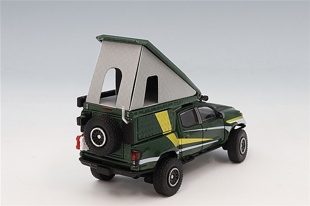 GCD 1/64 - トヨタ・タコマ　キャンパー \"トーヨータイヤ\" DiecastTalk特注 GCD 1/64 トヨタ タコマ キャンピングカー 