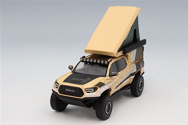 GCD 1/64 トヨタ タコマ TRD プロ 2022 (キャンパーバン) サンド/アート