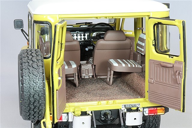 京商 1/18 トヨタ ランドクルーザー 40 バン (BJ42V) イエロー