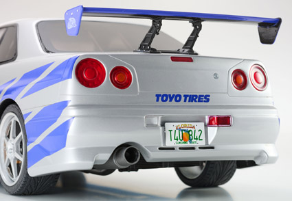 京商 1/12 日産 スカイライン R34 GT-R 2001 シルバー/ブルー