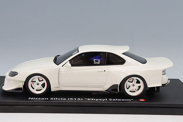 京商 samurai 1/18 日産 シルビア S15 Khyzyl Saleem ホワイト