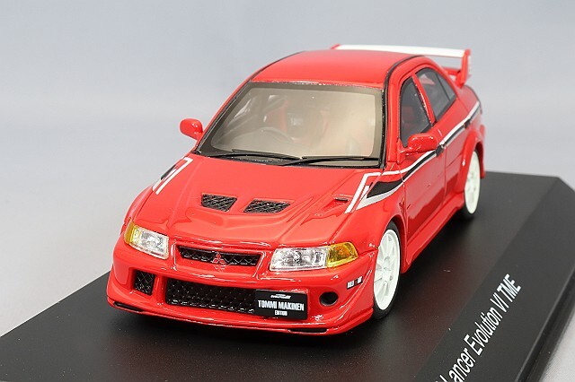 京商 1/43 三菱 ランサー エボリューション VI TME レッド ,レジン製,
