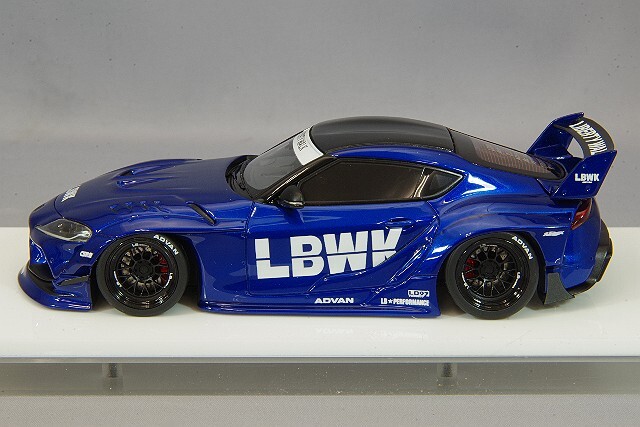アイドロン 1/43 LB-WORKS GR スープラ キャンディブルー/LD97ホイール