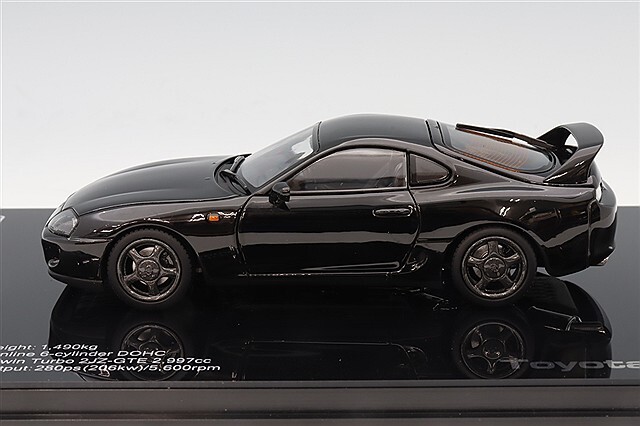 ミニカー　1/43 トヨタスープラ A80 1993(ブラック) [PM4307ABK] MARK43 1/43 トヨタスープラ(A80) 1993 カスタムバージョン