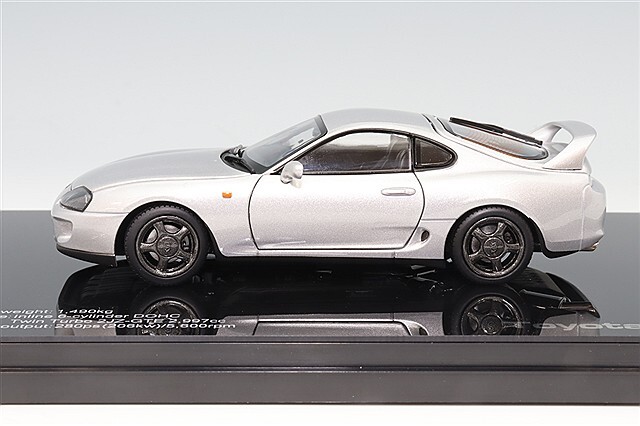 LCDモデル 1/43 トヨタ スープラ A80 シルバー