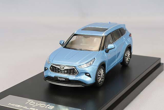 LCDモデル 1/64 トヨタ ハイランダー ムーンダストブルー