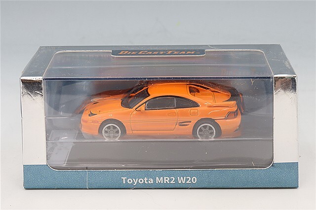 ダイキャストチーム 1/64 トヨタ MR2 W20 右ハンドル オレンジ