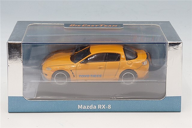matsu 2点まとめ売り ダイキャストチーム 1/64 マツダ RX-8 右ハンドル イエロー