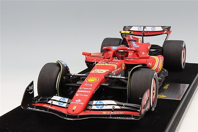APIA Ｆ１？赤 バックスキン ルックスマート 1/18 フェラーリ SF-24 2024 F1 アブダビGP 2位 #55 C