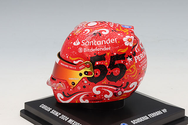 日本未発売　ビッグスケールF1コレクション　サインツJr.　1/5 ヘルメット ルックスマート 1/5 ヘルメット カルロス・サインツJr. 2024 F1