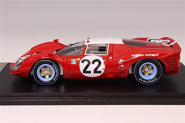 ルックスマート 1/43 フェラーリ 412P 1967 ルマン24H #22 J.ギシェ/H