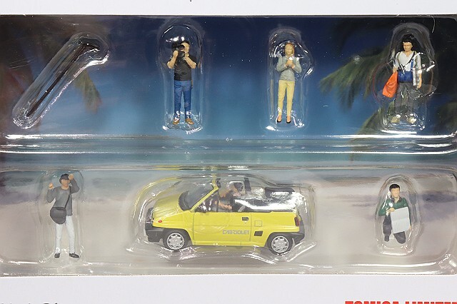 トミカリミテッドヴィンテージ NEO 1/64 ジオコレ64 #カースナップ11b テレビクルー2 (ホンダ シティ カブリオレ 黄 付) TEC 1/64 ジオコレ64 カースナップ11b テレビクルー2